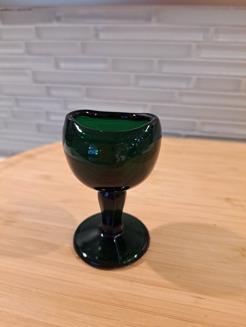 Pat 1917 John Bull Forest Green Eye Eyeball Washer Optical Glass